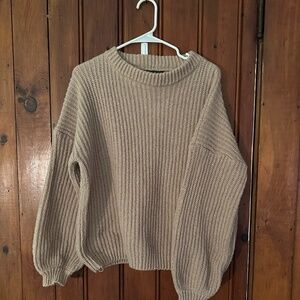 cable knit sweater